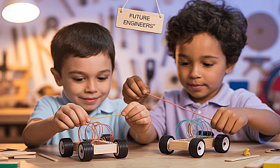 Rubber Band Powered Car