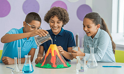 Volcano Eruption Simulation